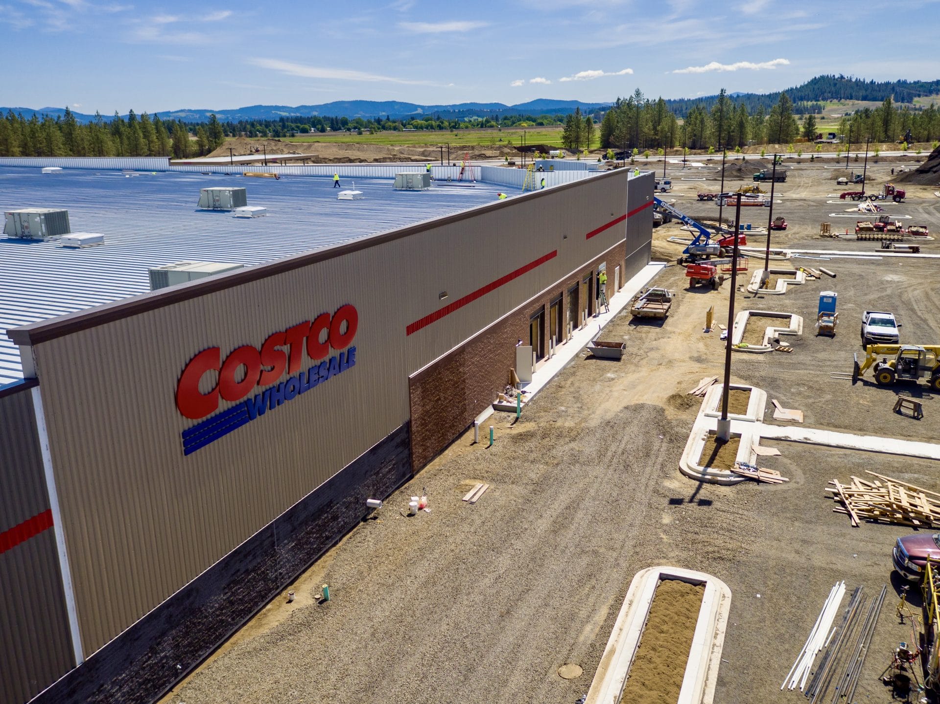 North Spokane Costco Parking Lot